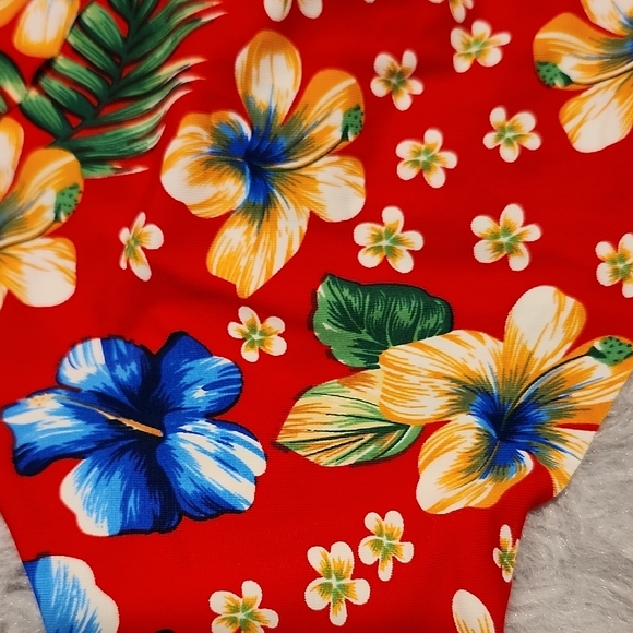 💙Splendies - BRAND NEW Red Floral Cheeky Panties Set Of 2 - Picture 4 of 4